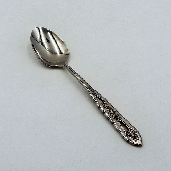 Oneida Deluxe PROPOSAL Teaspoon 6 1/8 Inch Stainless Flatware Silverware Pierced - Picture 1 of 9